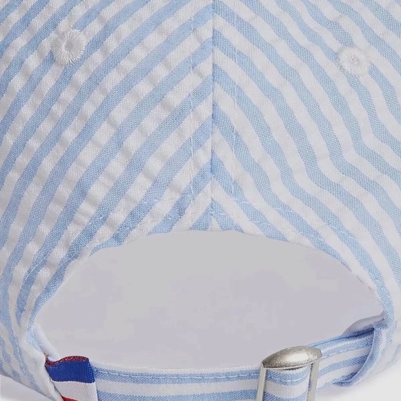 NWT Club Room unisex Summer Rainbow Striped Baseball Golf Hat Cap one size blue - Picture 3 of 6